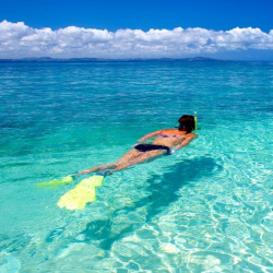 Snorkelling south sea island