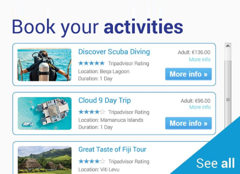 Book your activities
