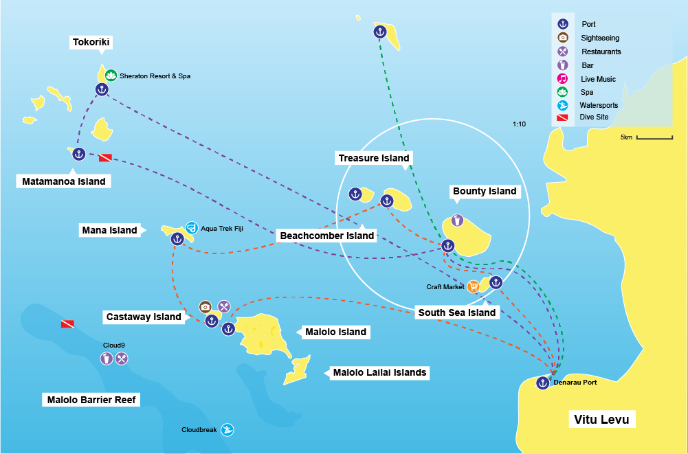 south sea cruises route