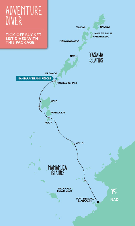 adventure diver map