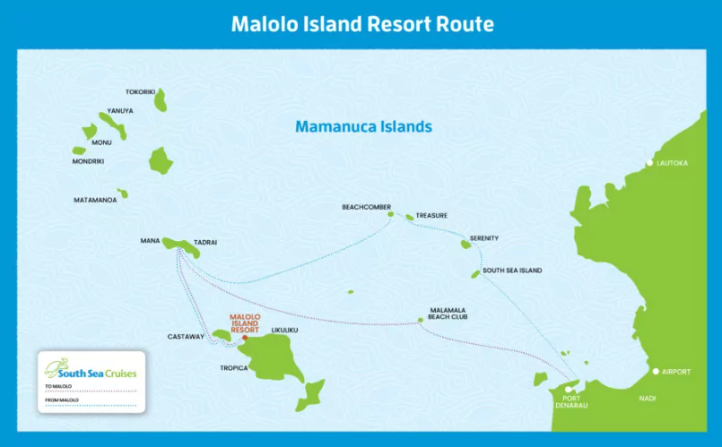Malolo Isand Resort Map