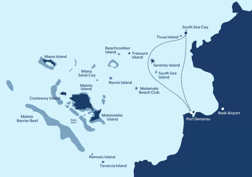 Sabre Full Day Sailing Experience map