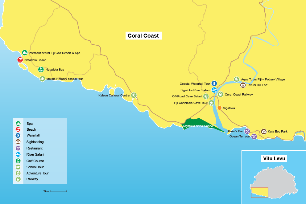 map of fiji resorts coral coast Coral Coast Fiji Bookings Com map of fiji resorts coral coast