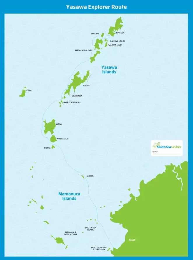 Yasawa Island Explorer map