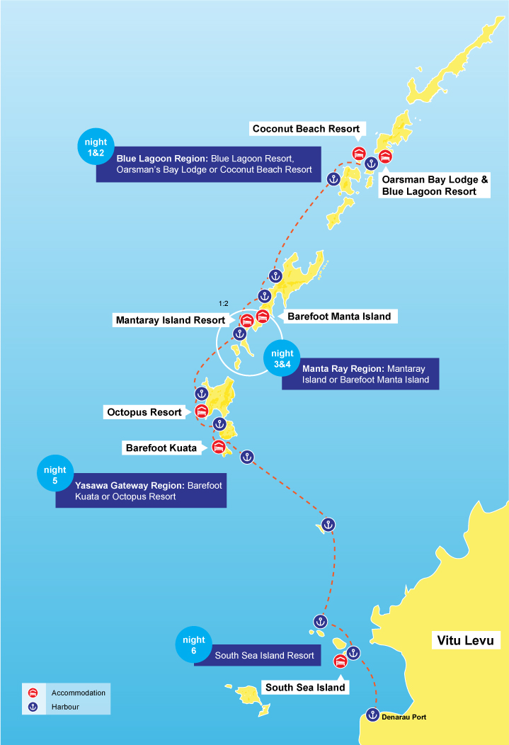 coconut cruiser fiji map