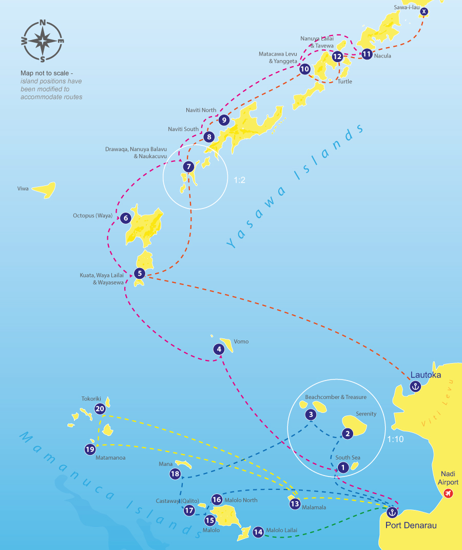 Ferry routes Yasawa Mamanuca