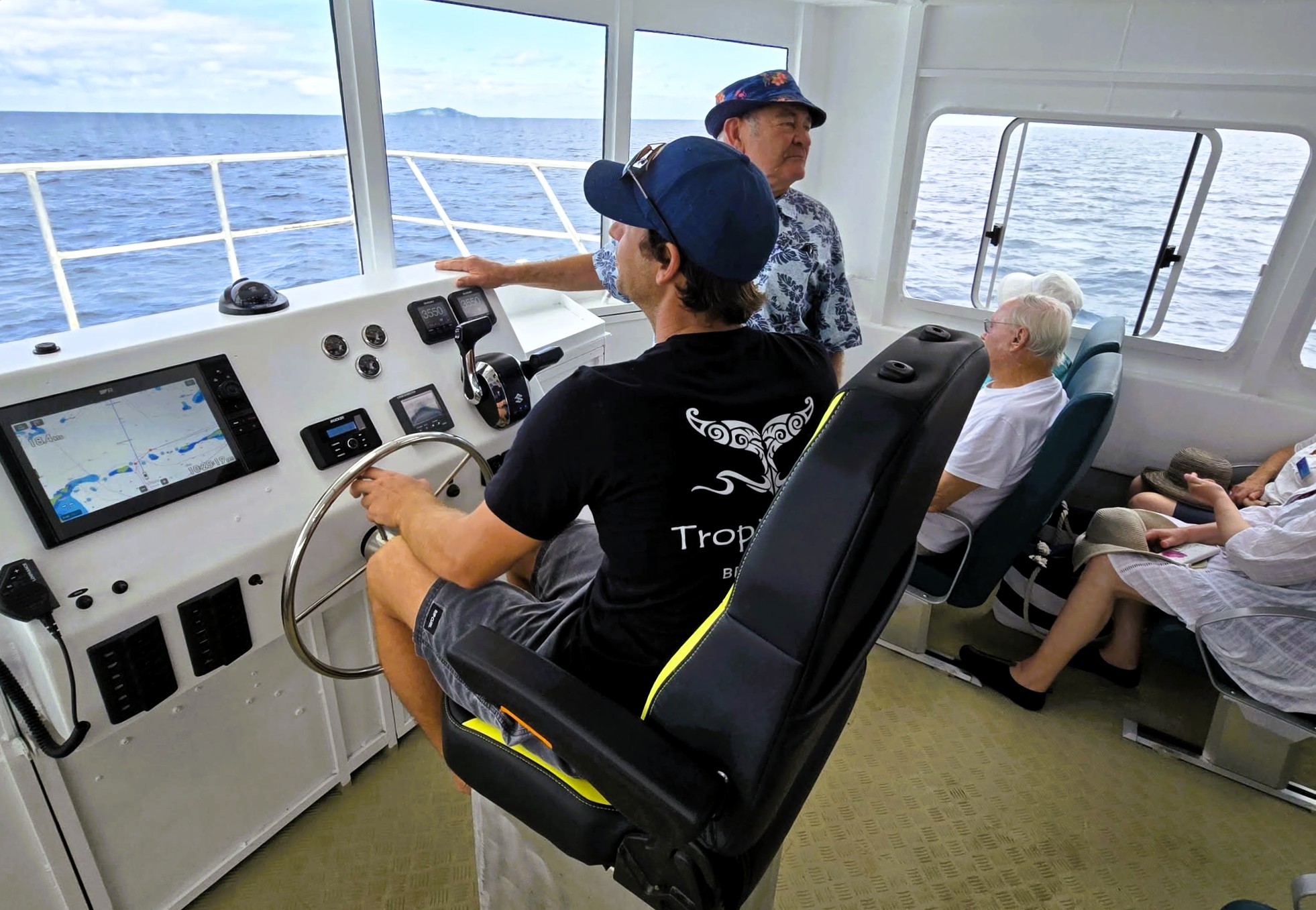 Ferry to north Yasawa cabin